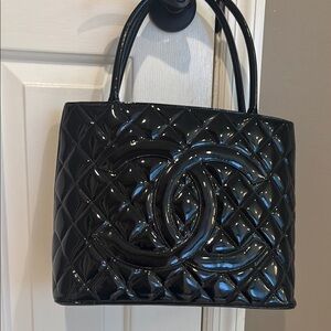 Chanel Black Quilted Tote Bag